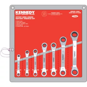   Kennedy 6-22mm hajlított racsnis csillagkulcs készlet (7 részes)