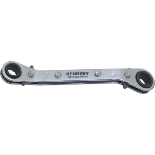 Kennedy 3/8"x7/16" hajlított racsnis csillagkulcs