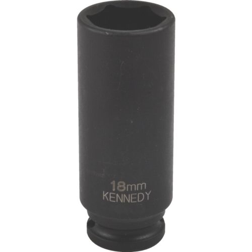 Kennedy dugókulcs 3/8" 6 szög, gépi hosszú 18mm