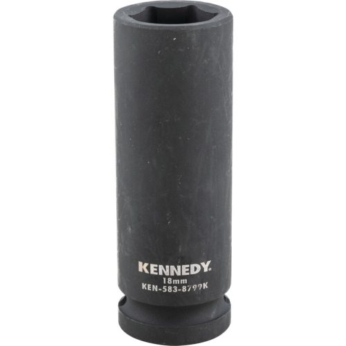 Kennedy dugókulcs 1/2" 6 szög, gépi hosszú 18mm