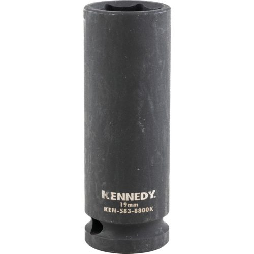 Kennedy dugókulcs 1/2" 6 szög, gépi hosszú 19mm