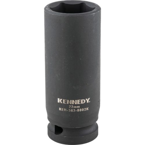 Kennedy dugókulcs 1/2" 6 szög, gépi hosszú 22mm