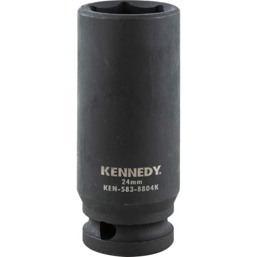 Kennedy dugókulcs 1/2" 6 szög, gépi hosszú 24mm