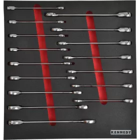   Kennedy 16 részes racsnis csillag-villáskulcskészlet szivacsban m1832