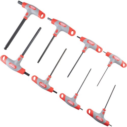 Kennedy 2.0-10.0mm T-nyelű gömbvégű hatszögkulcs készlet (8 részes)
