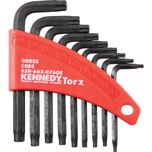 Kennedy Torx kulcs készlet műa. Tároló Tokban (9 részes)