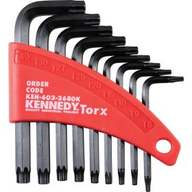 Kennedy T8-t40 L Torx kulcs furattal készlet