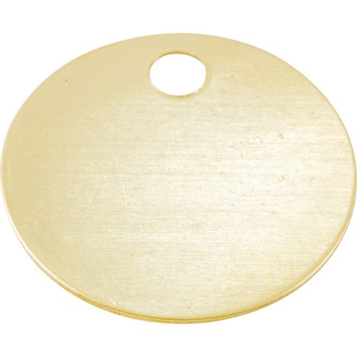 Kennedy 30mm sárgaréz azonosító biléta 5 mm furattal