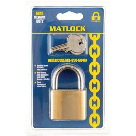 Matlock 40mm keskeny sárgaréz lakat