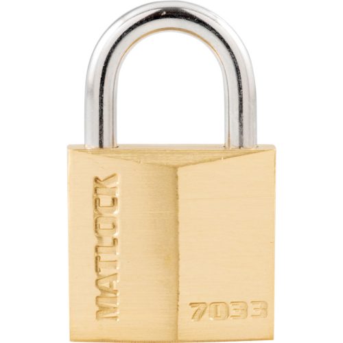 Matlock 30x15mm sárgaréz lakat edzett acél kengyellel
