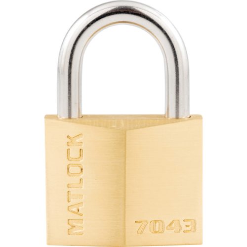 Matlock 40x22mm sárgaréz lakat edzett acél kengyellel