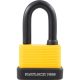 Matlock 54mm PU bevonatú laminált acél lakat hosszú kengyellel-sárga