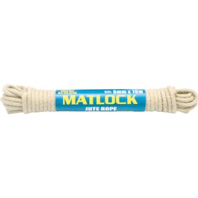 Matlock no.4 6mm 8 szálas juta kötél 10 m-es gombolyag