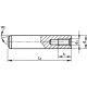 Qualfast 5x28mm párhuzamos csapszeg, metrikus - acél