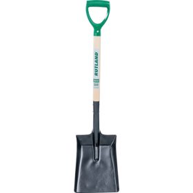 Rutland karbonacél szögletes lapát keményfa nyéllel