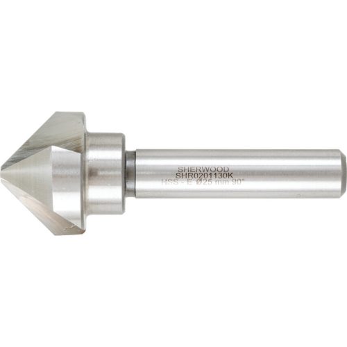 Sherwood 25mm°-os kúpsüllyesztő HSS-Co hengeres szárú, 3 élű