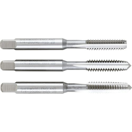 Sherwood 1/4"x20 UNC egyenes hornyú HSS kézi menetfúró készlet