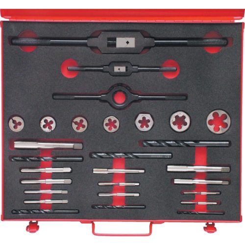 Sherwood 3/16-3/4" BSF 28 részes HSS menetszerszám készlet