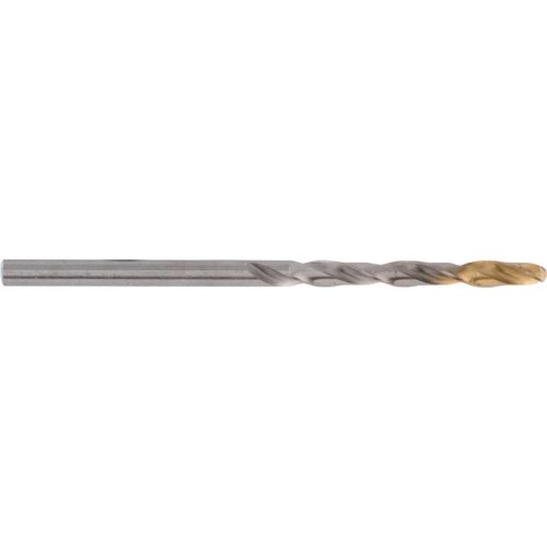Swiss 3.20mm normál hosszú fényes HSS csigafúró TiN bevonatú heggyel