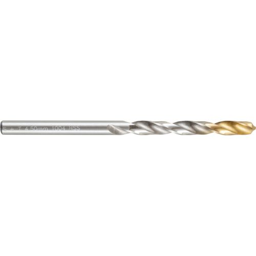 Swiss 4.50mm normál hosszú fényes HSS csigafúró TiN bevonatú heggyel