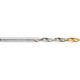 Swiss 4.50mm normál hosszú fényes HSS csigafúró TiN bevonatú heggyel