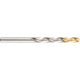 Swiss 6.50mm normál hosszú fényes HSS csigafúró TiN bevonatú heggyel
