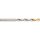 Swiss 6.80mm normál hosszú fényes HSS csigafúró TiN bevonatú heggyel