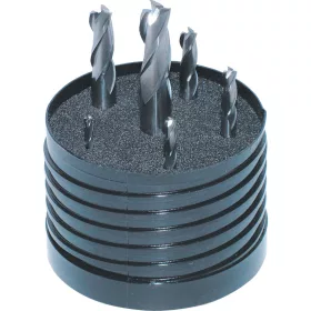   Swiss háromélű hengeres szárú tömör keményfém hosszlyukmaró 3-10mm (6 részes készlet)