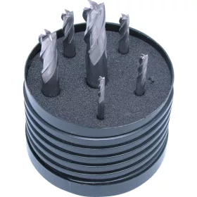   Swiss négyélű hengeres szárú tömör keményfém ujjmaró 3-10mm (6 részes készlet)