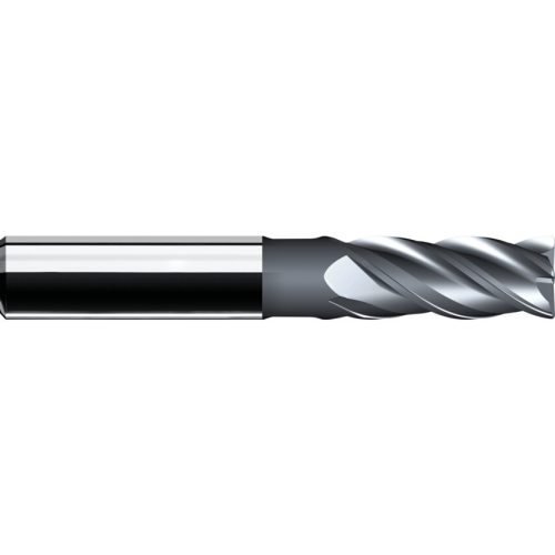Swiss 12.0mm tömörkeményfém ujjmaró 4 változó spirálhoronnyal, TiAlN bevonattal, lekerekített sarokkal