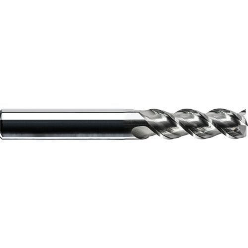 Swiss 16.0mm tömörkeményfém ujjmaró alumíniumhoz 3 horonnyal, bevonat nélkül, 45°-os