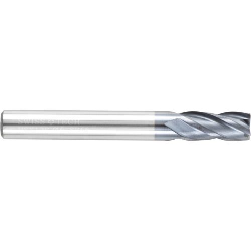 Swiss 6.0mm rövid négyélű hengeres szárú keményfém ujjmaró Q bevonattal