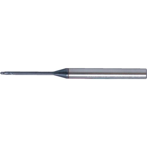 Swiss 0.6mm kétélű erősített szárú rádiuszos keményfém hosszlyukmaró Q bevonattal