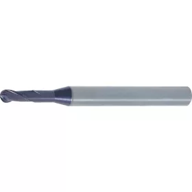   Swiss 0.4 kétélű erositett szárú radiuszos keményfém hosszlyukmaró Q bevonattal, normal hossz