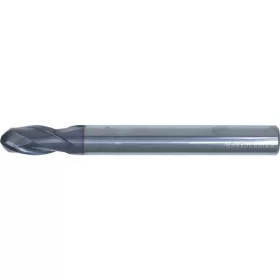   Swiss 1.0mm kétélű hengeres szárú rádiuszos keményfém hosszlyukmaró Q bevonattal