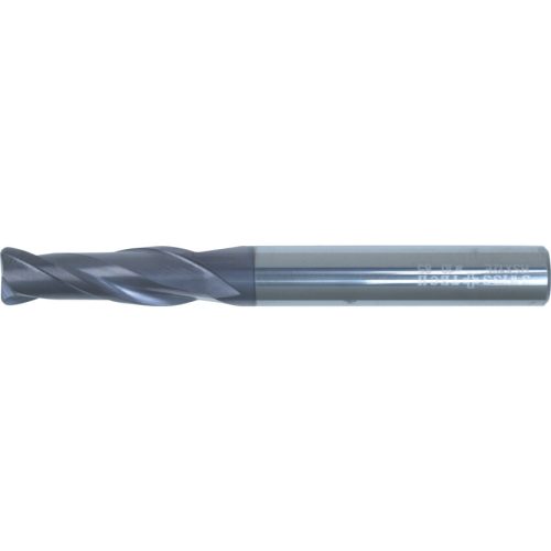 Swiss 6x0.5mm kétélű hengeres szárú lekerekitett sarku keményfém hosszlyukmaró Q bevonattal