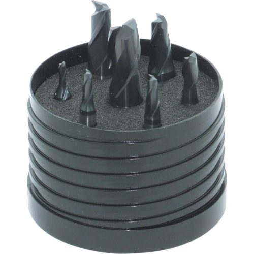 Swiss 3-12mm készlet weldon-száras HSS-Co pm ujjmaró peak power bevonattal
