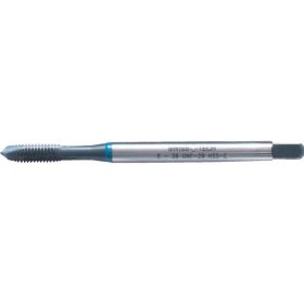   Swiss 1/4"x28 UNF kék gyűrűs HSS-ev egyenes hornyú gépi menetfúró