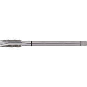   Swiss M8x1.25 fekete gyűrűs HSS-Co egyenes hornyú terelőéles gépi menetfúró