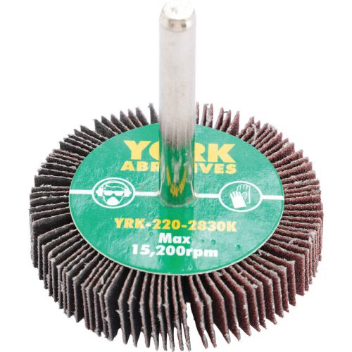 York 50x10/6mm al-ox lamellás csapos csiszolókorong P120