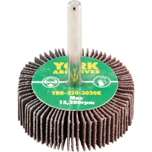 York 50x15/6mm al-ox lamellás csapos csiszolókorong P80