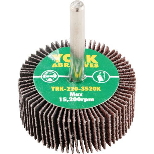 York 50x20/6mm al-ox lamellás csapos csiszolókorong P80