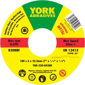 York 180x6x22.23 R30RBF DPC tisztítókorong, T27