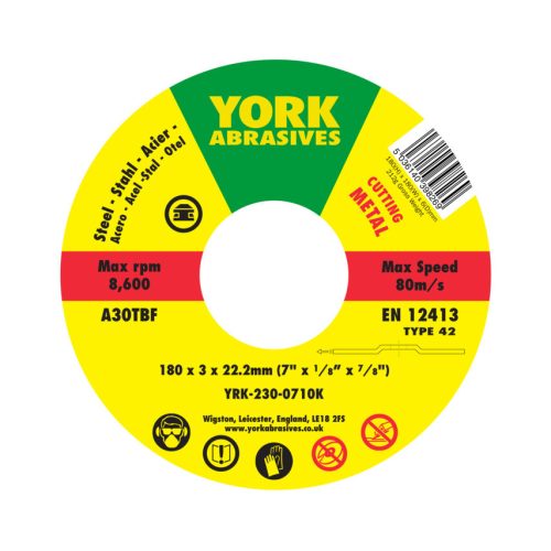 York 180x3x22.23 A30TBF vágókorong, T42