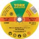 York 230x3x22.23 A30RBF vágókorong, T42