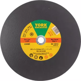 York 355x3x25.4mm A24NBF lapos vágókorong T41