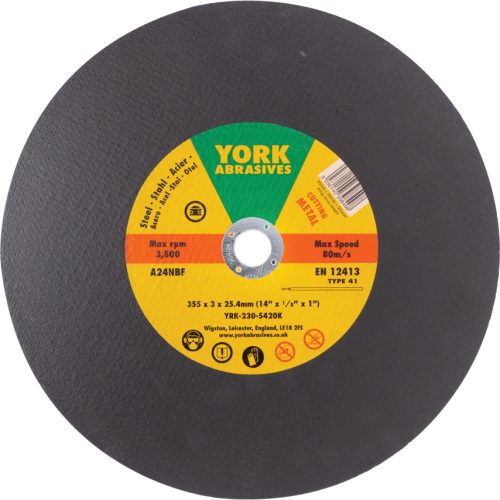 York 355x3x25.4mm A24NBF lapos vágókorong T41