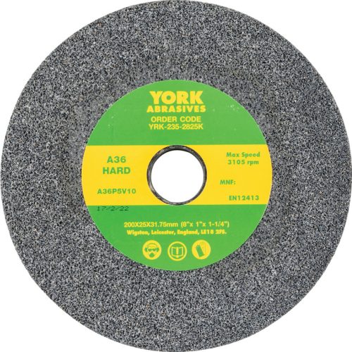 York 200x25x31.75 a36pv köszörűkorong