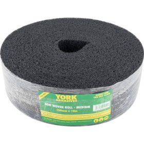 York 100mmx10m rostalapú csiszolótekercs, közepes/fekete