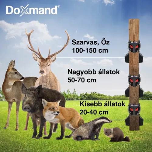 Doxmand Pirosmacska – Napelemes állatriasztó [2db]